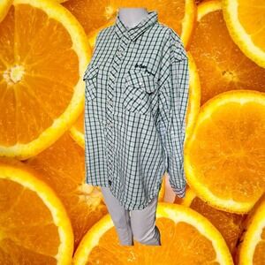 Lee Cooper Originals Mens XL Green Plaid‎ Button Down Long Sleeve Shirt